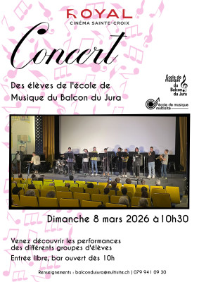 Affiche de l'événement: Concert de l'école de musique