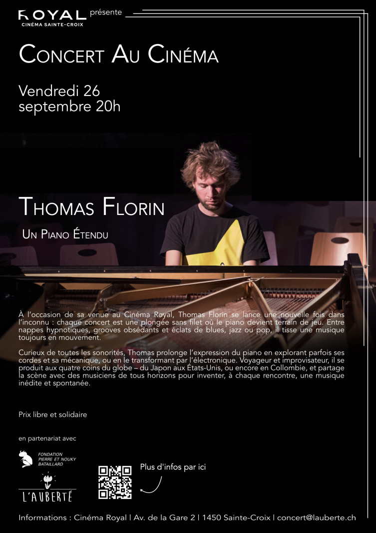 CINÉ CONCERT : THOMAS FLORIN (piano augmenté)